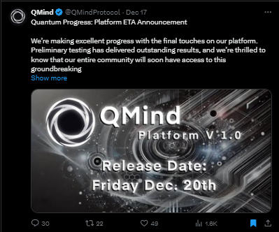 Qmind tweet