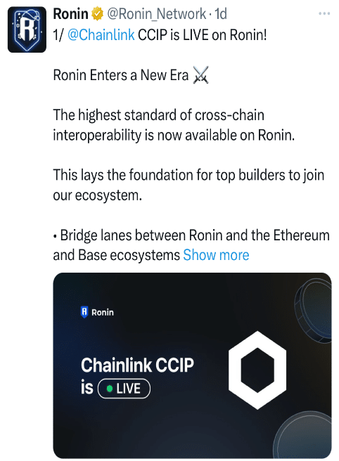 RON Tweet