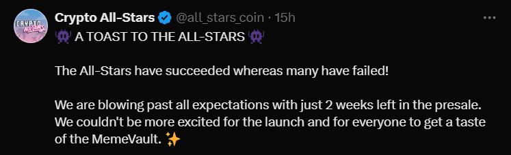 STARS Tweet