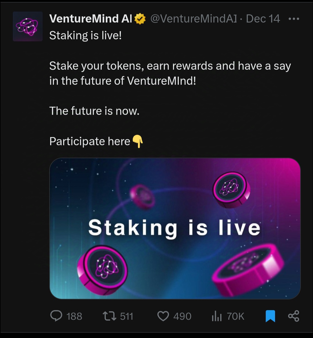 VentureMind AI tweet