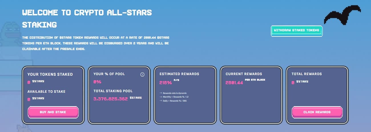 STARS High APY Staking