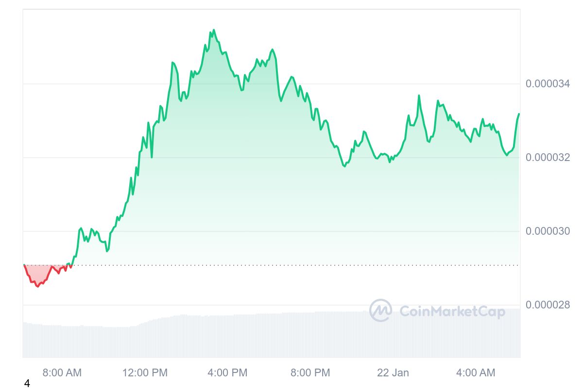 BONK Price Chart 