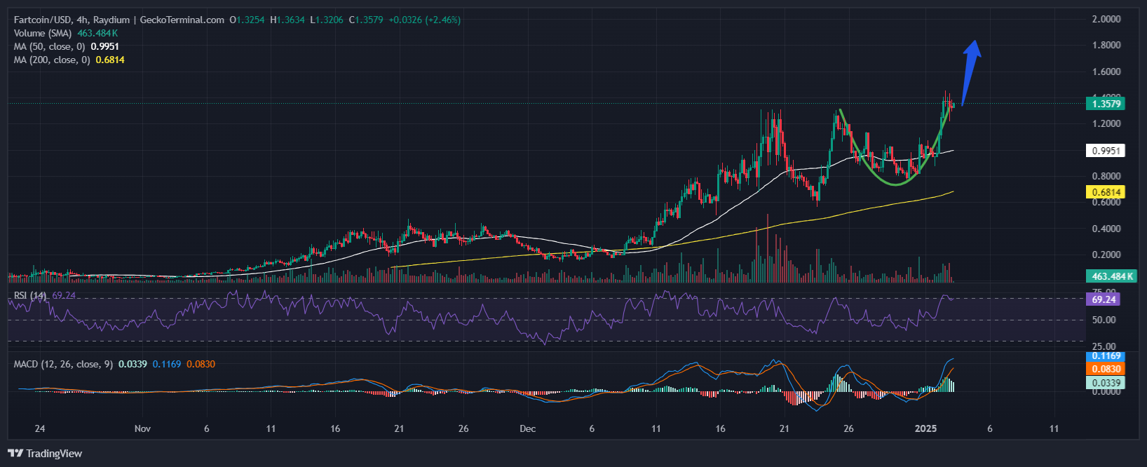 Fartcoin Price Chart Analysis Source: GeckoTerminal