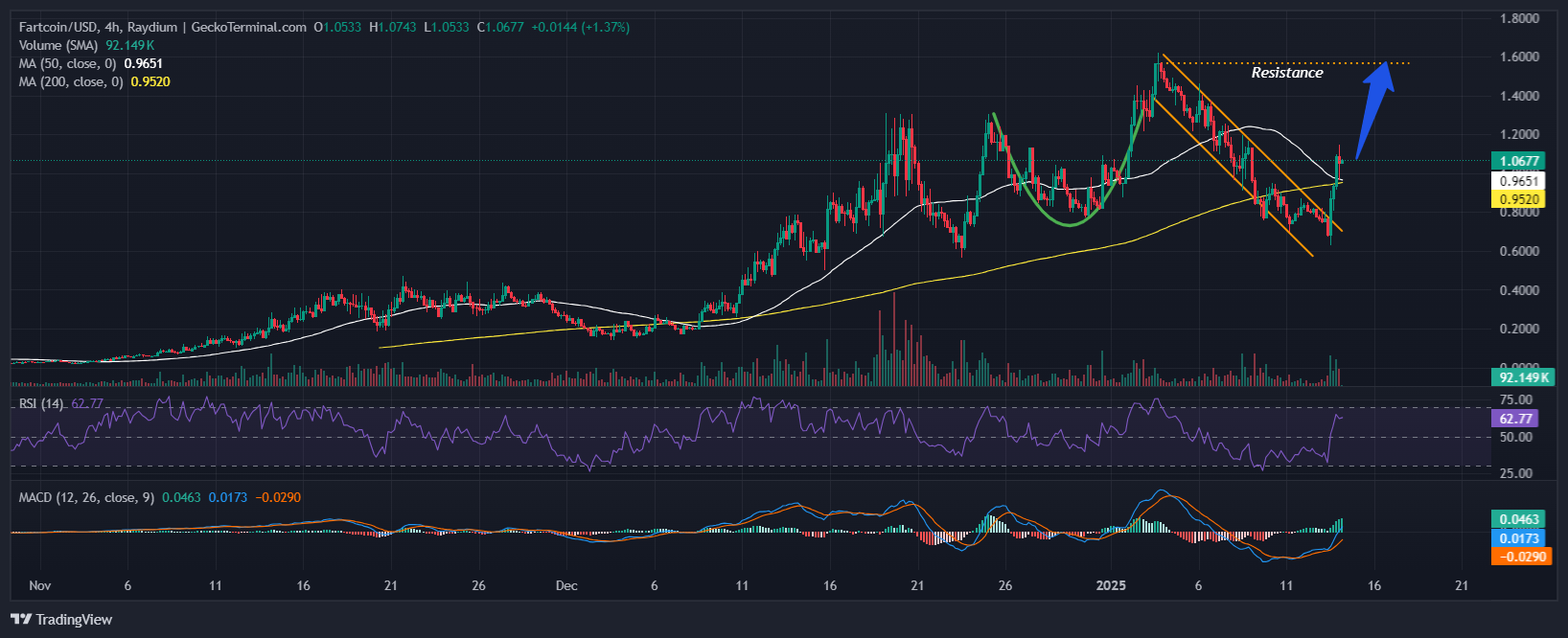 Fartcoin Price Chart Analysis Source: GeckoTerminal