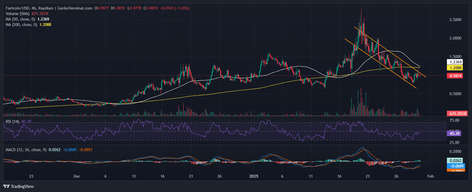 Fartcoin Price Chart Analysis Source: GeckoTerminal