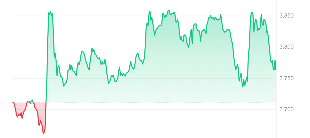 OM Price Chart 