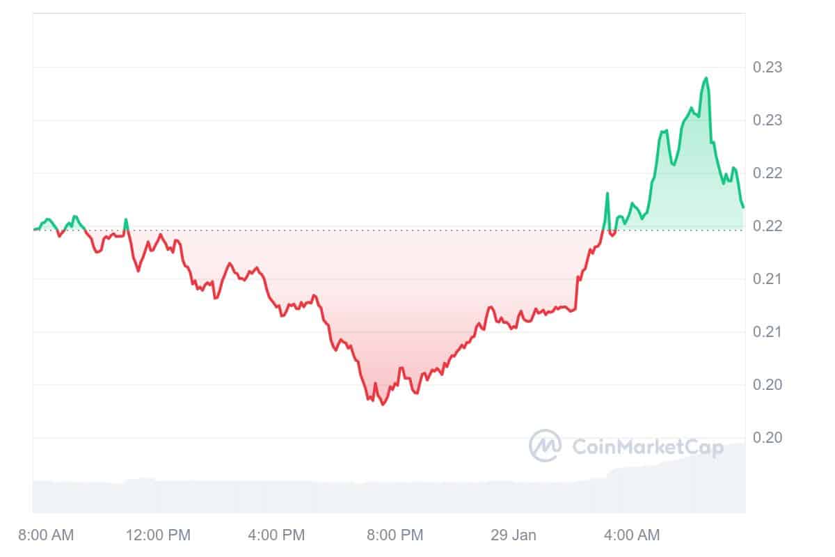 W Price Chart