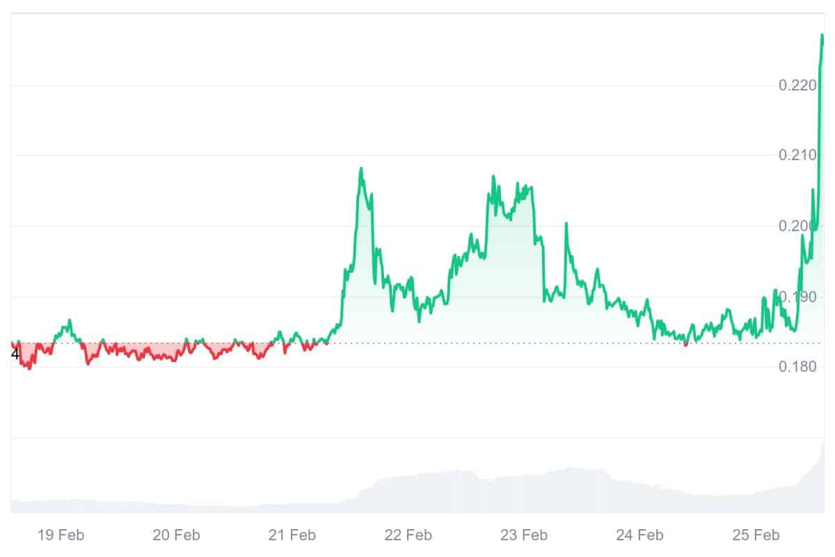 ACT Price Chart