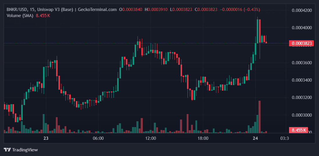 BNKR Price Chart