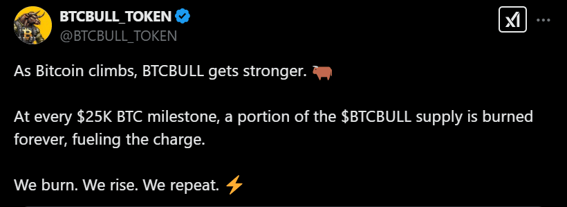 BTC Bull Token Tweet