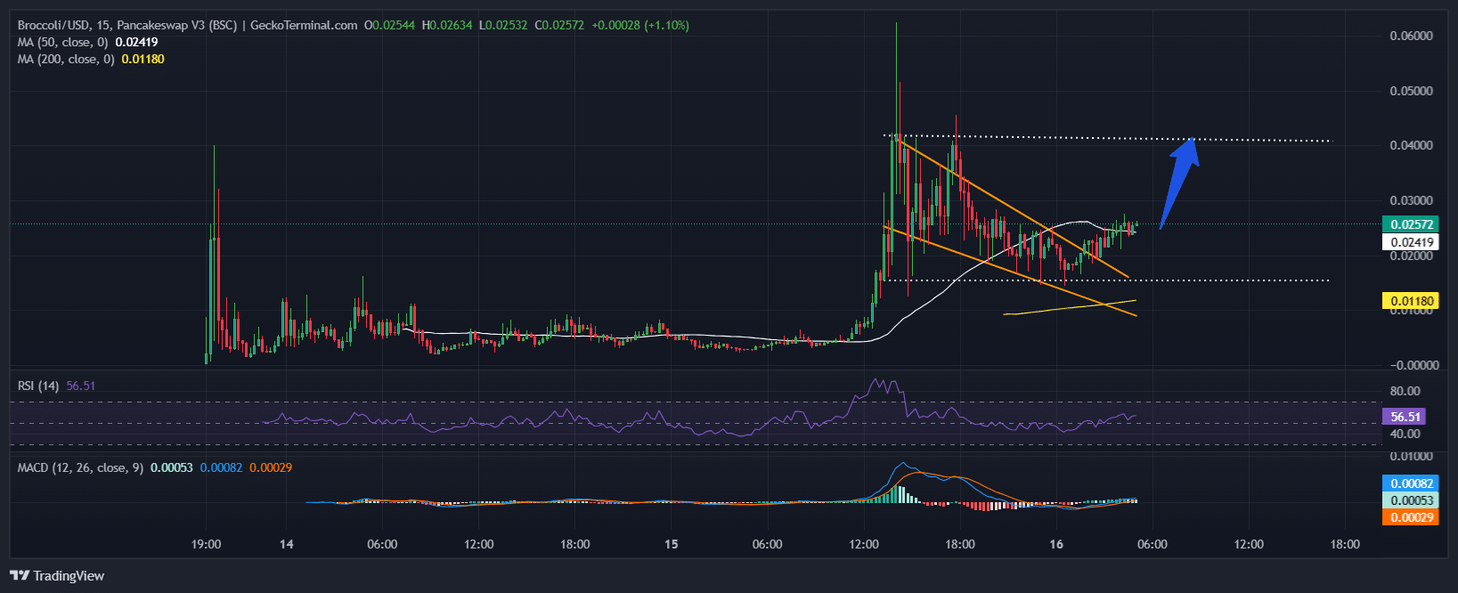 BROCCOLI Price Chart