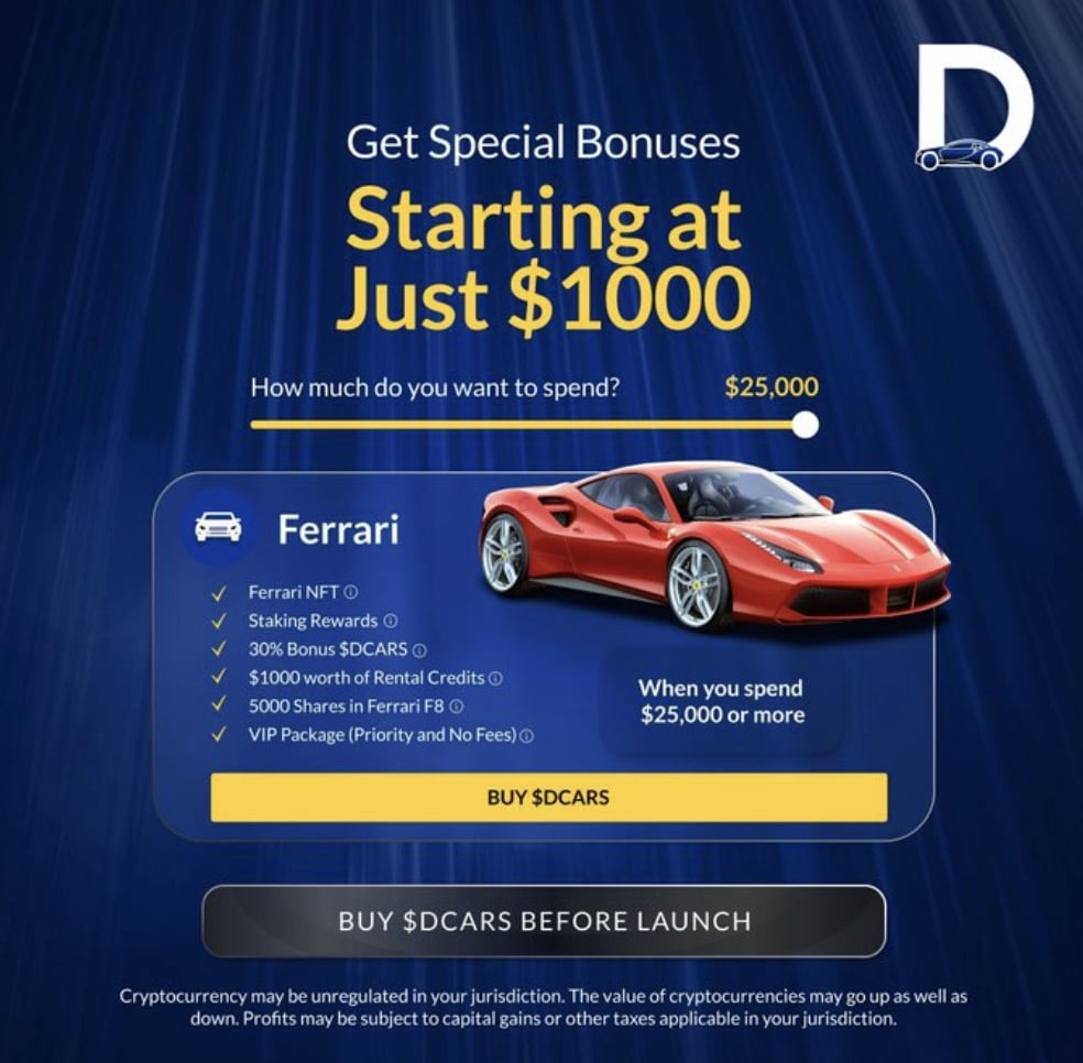 Dreamcars Strategic Token Distribution