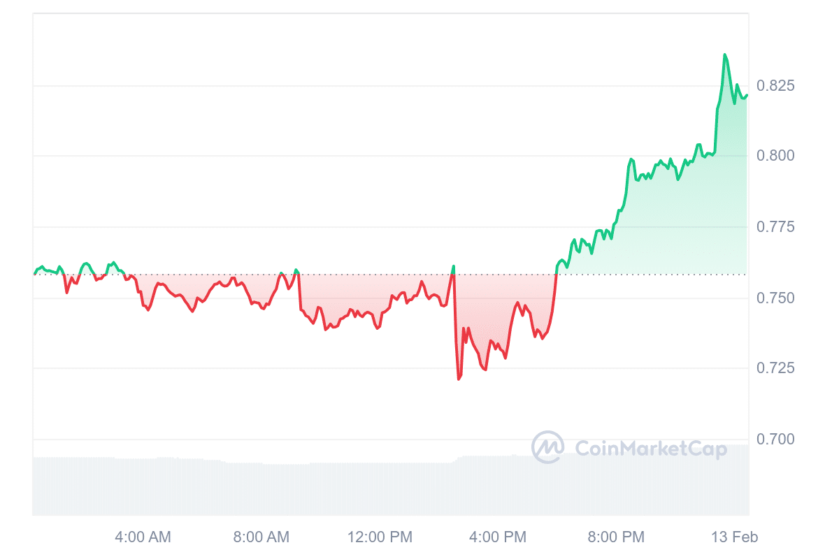 FET Price Chart