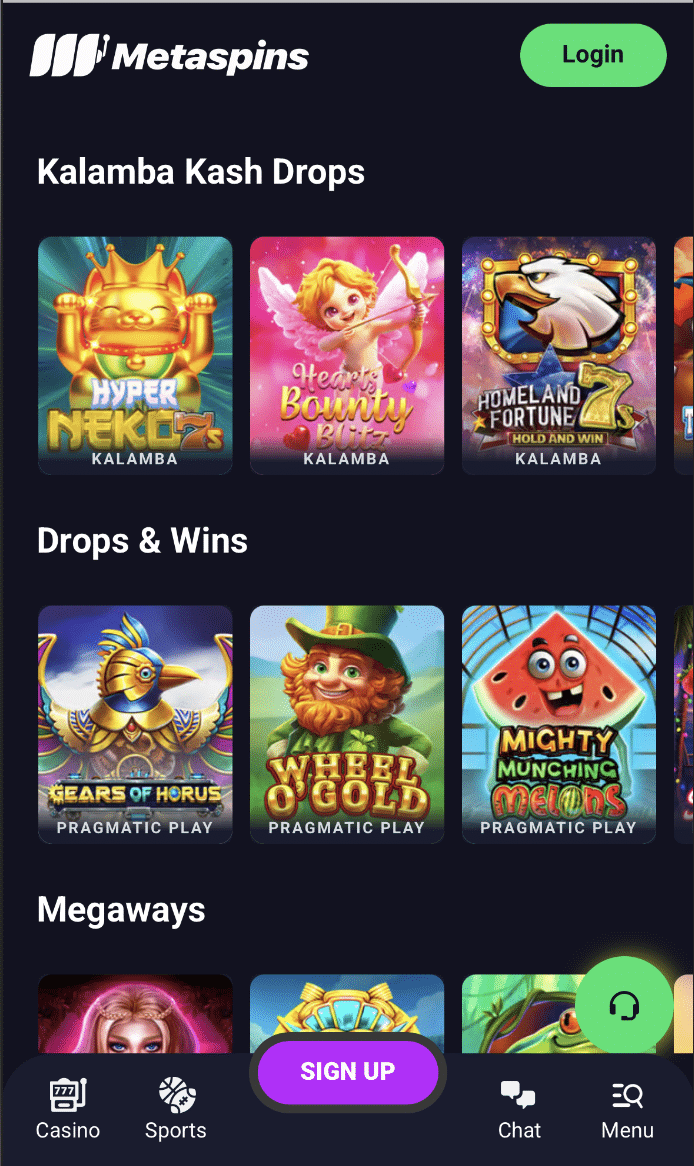 Metaspins slots