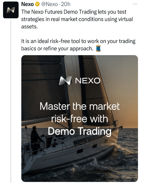 NEXO Tweet