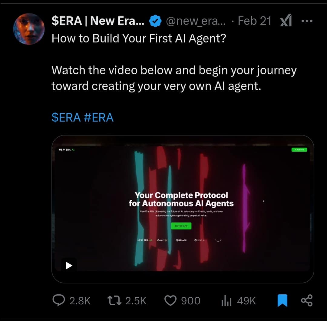 New era AI tweet