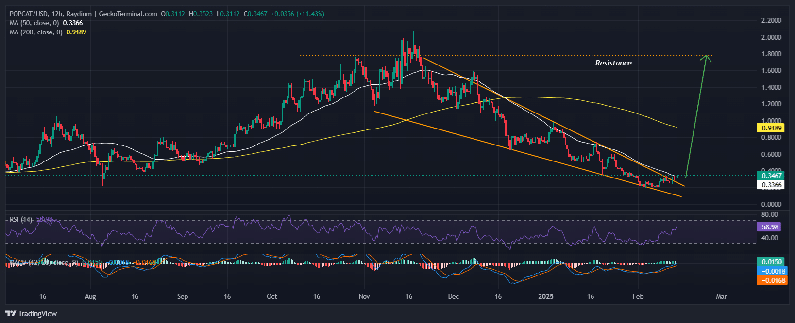 Popcat Price Chart Analysis. Source: GeckoTerminal