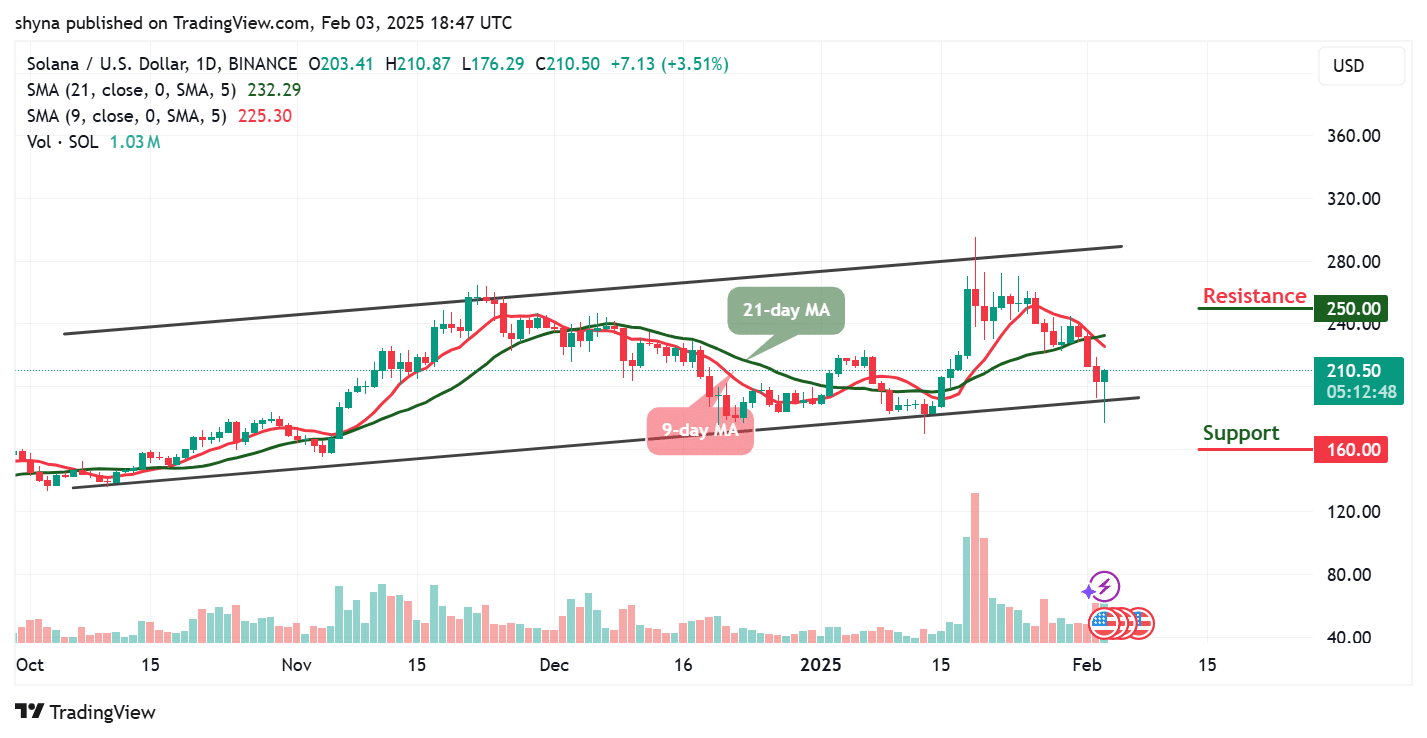 Solana price prediction for today, February 3 - Sol technical analysis