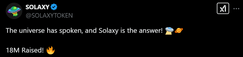 SOLX Tweet