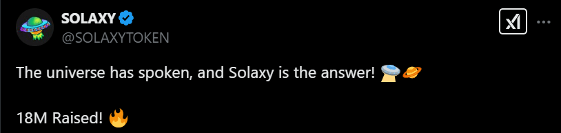 SOLX Tweet