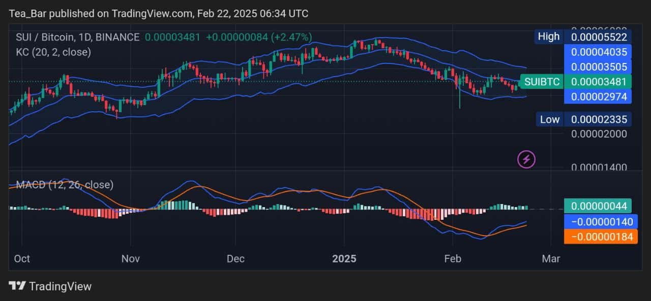 Sui Price Prediction for Today, February 22 – SUI Technical Analysis