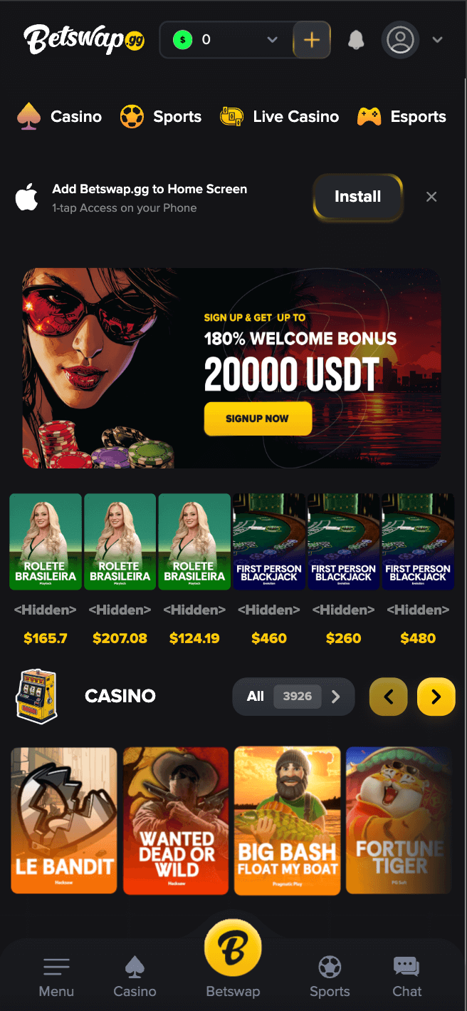 betswap casino game collection