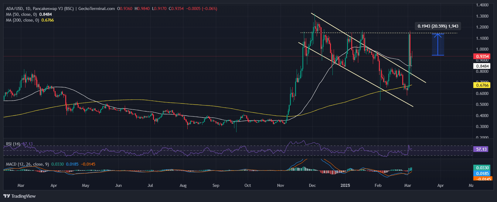 Cardano Price Chart Analysis Source: GeckoTerminal