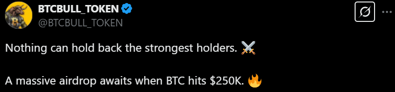 BTCBULL Tweet