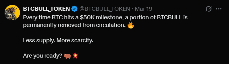 BTCBULL Tweet