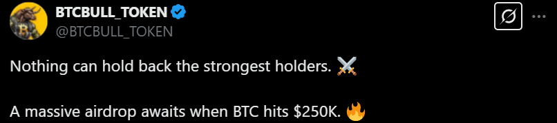 BTCBULL Tweet