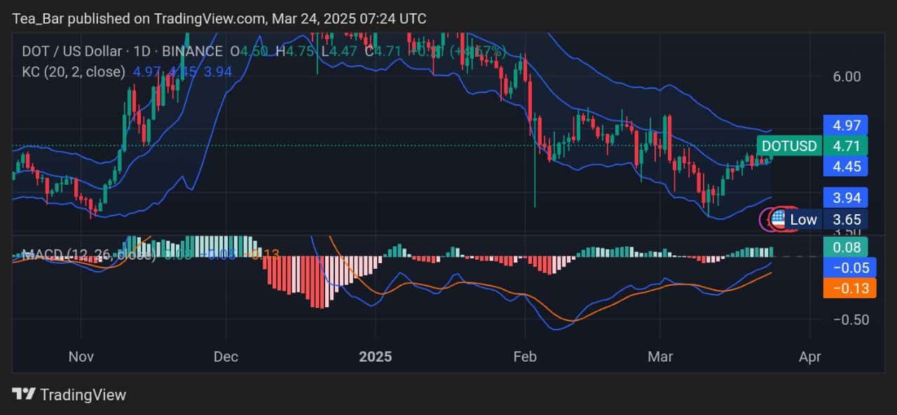 Polkadot Price Prediction for Today, March 24 – DOT Technical Analysis