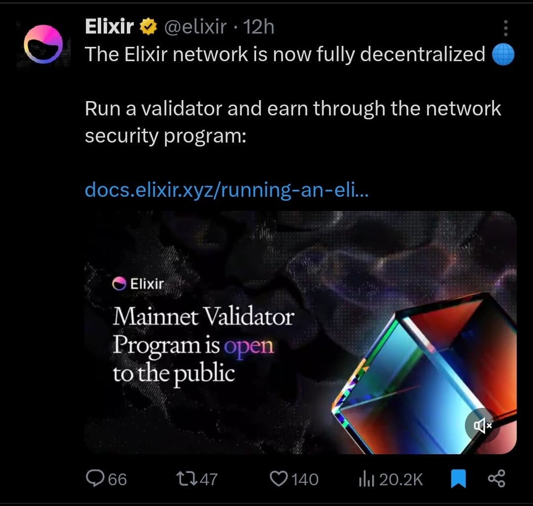 Elixir tweet