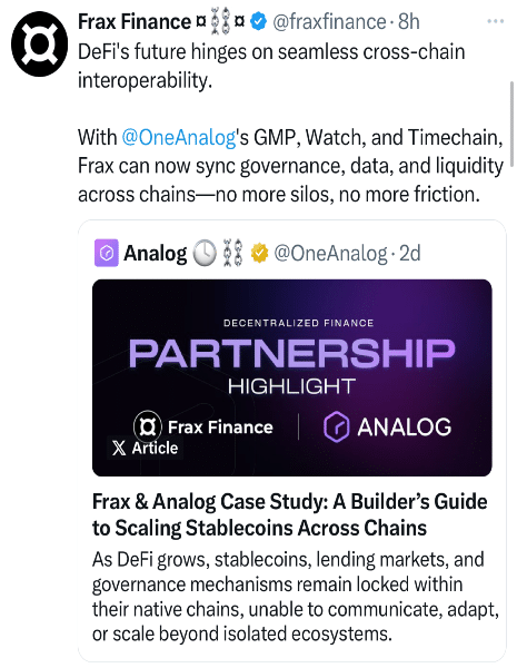 FRAX Tweet