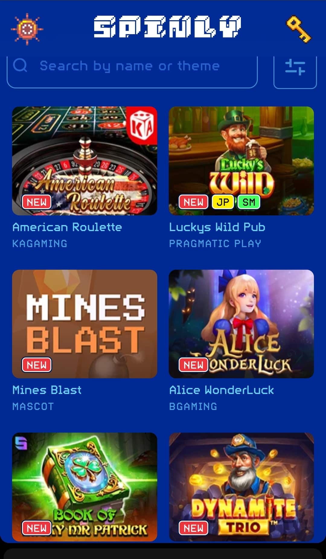 Screenshot of Spinly slots