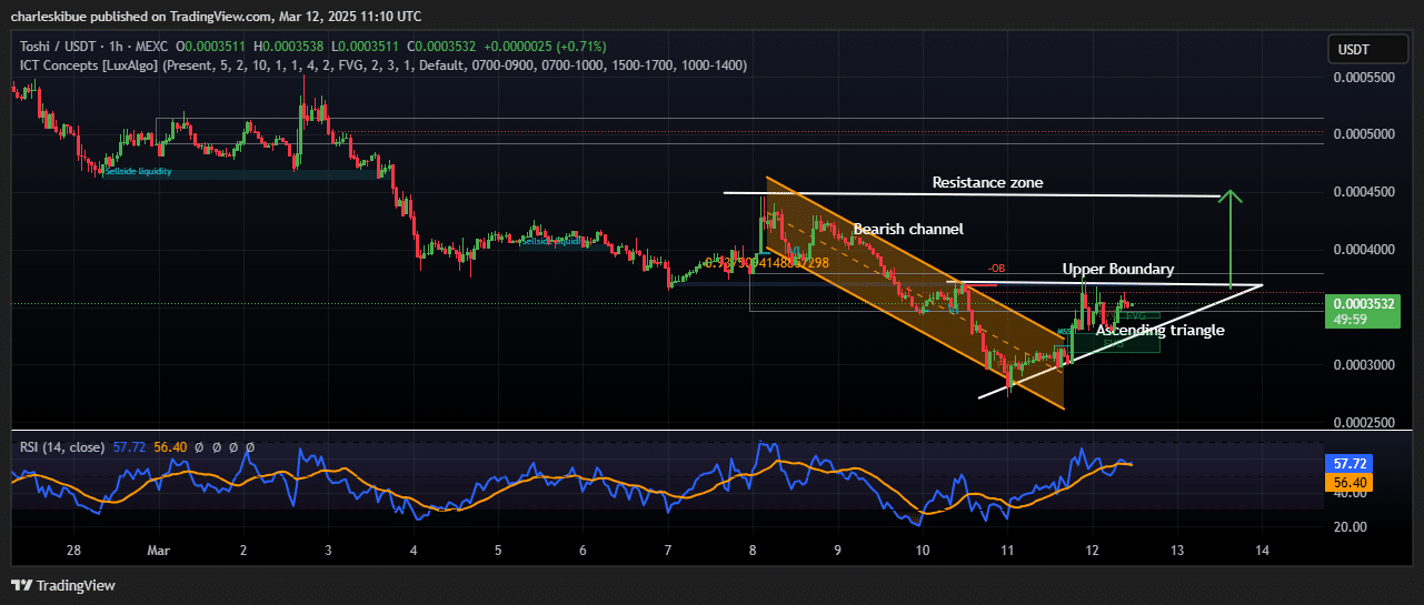 Toshi Coin price