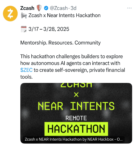 ZEC Tweet