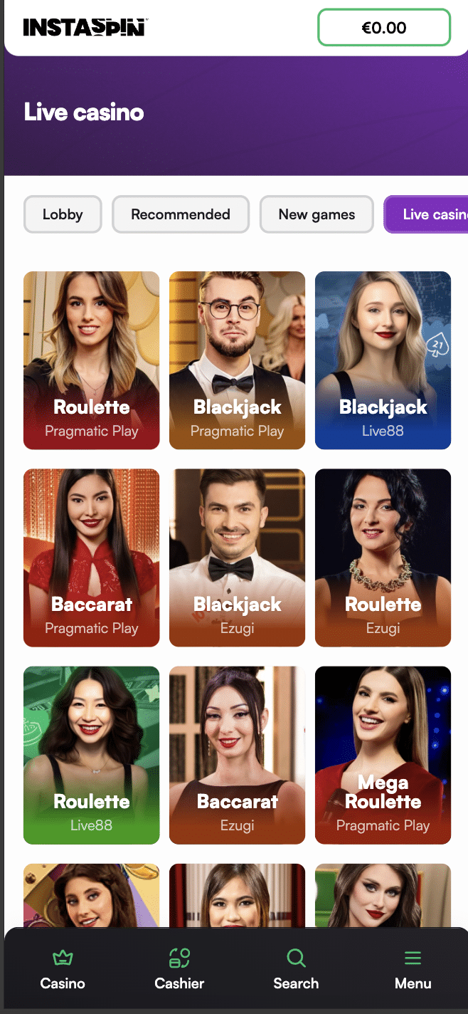instaspin casino game collection
