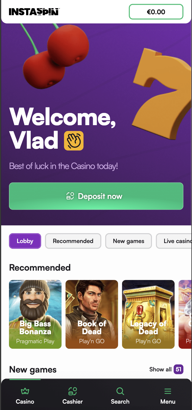 instaspin casino mobile
