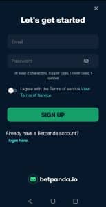 betpanda sign up
