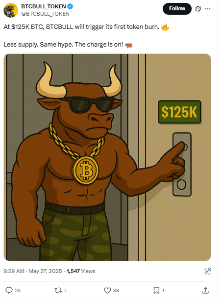 BTCBULL Tweet