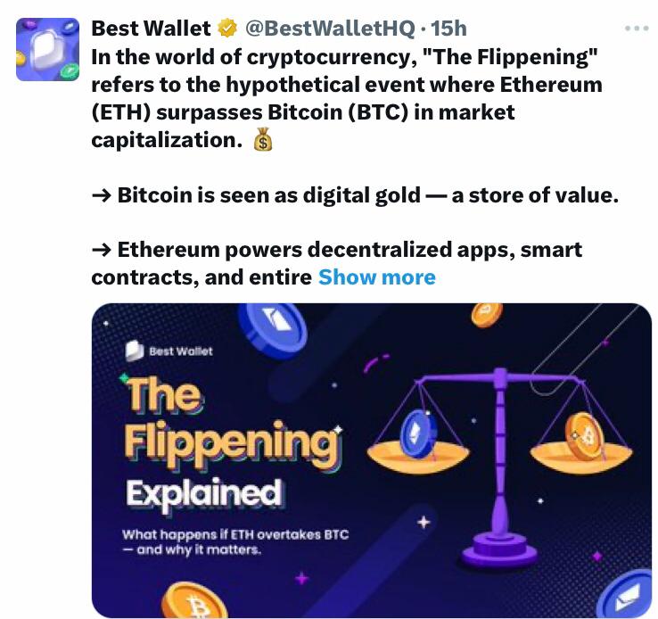 Best Wallet tweet