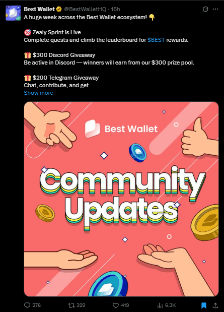 Best wallet token tweet