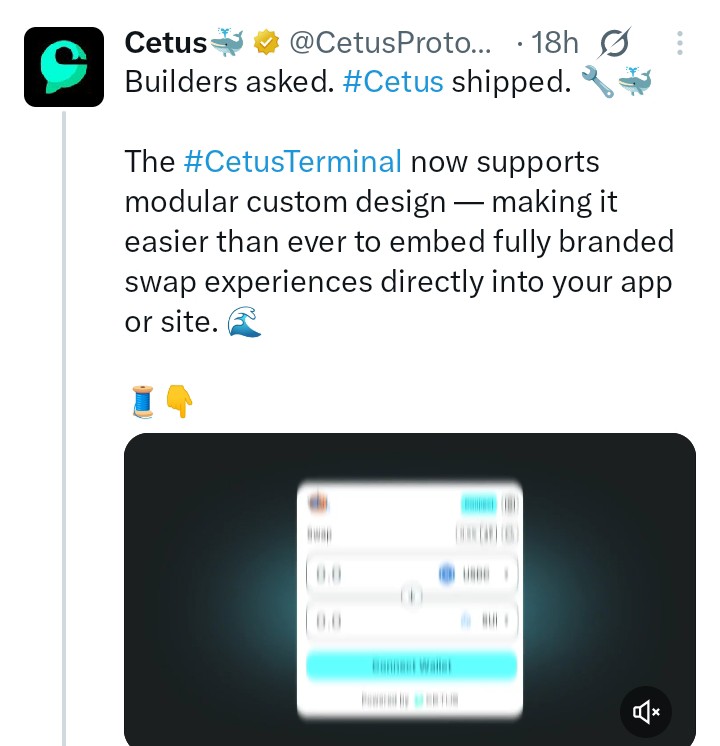 Cetus tweet