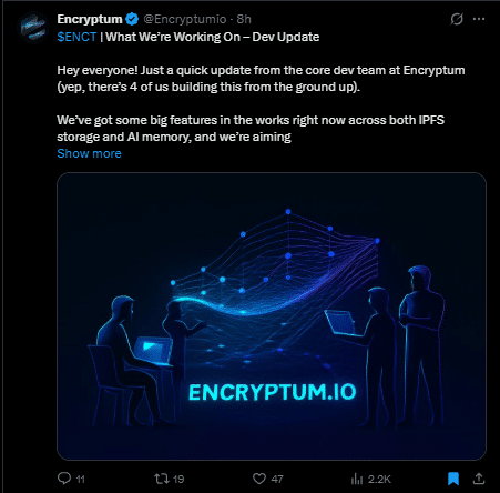 Encryptum tweet