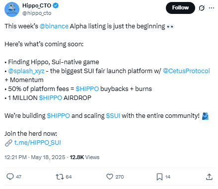 HIPPO Tweet