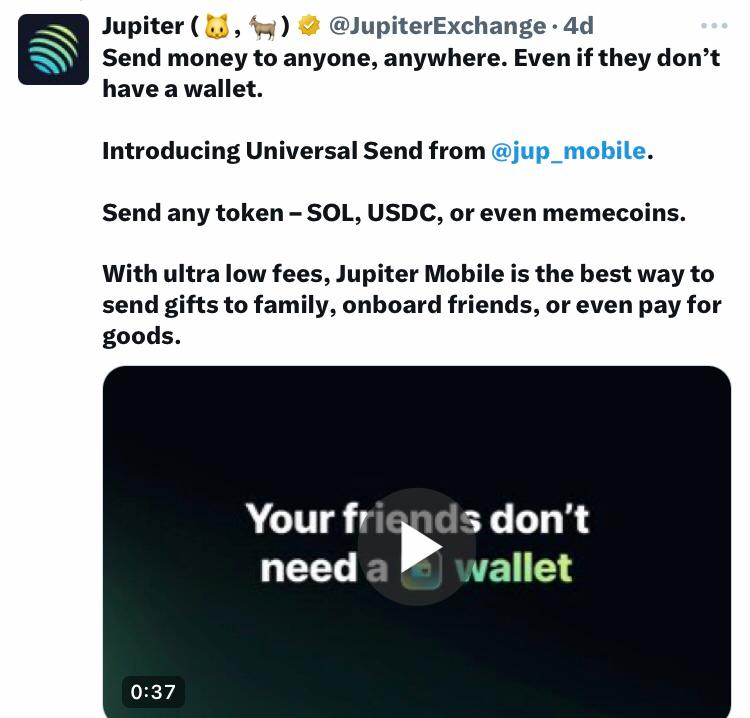 Jupiter tweet