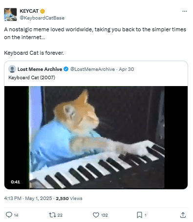 KEYCAT Tweet