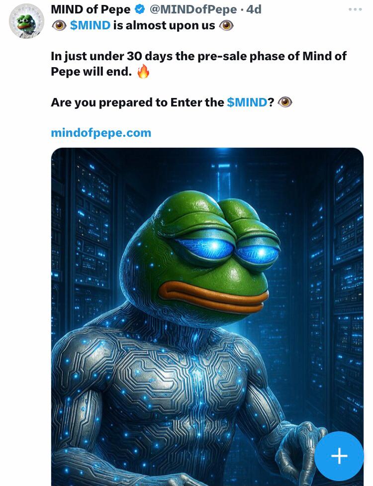 Mind of Pepe tweet