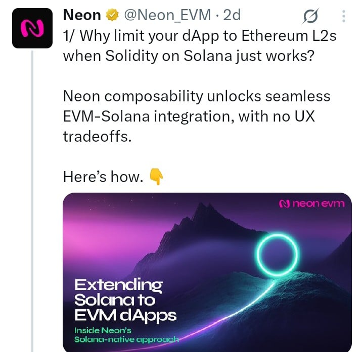 Neon tweet