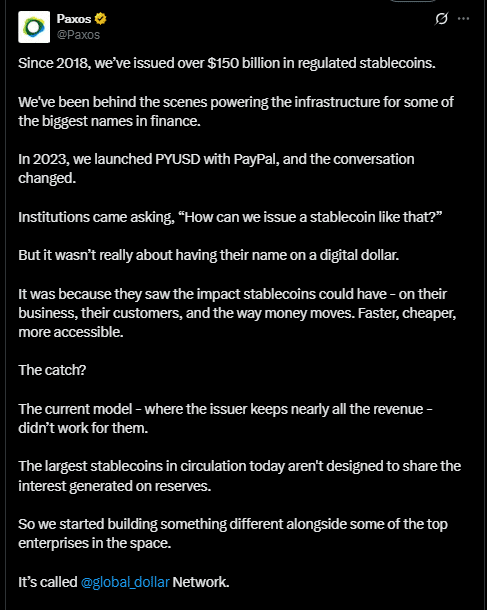 PAXG Tweet